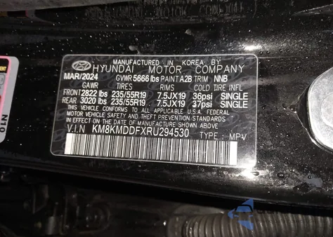 2024 Hyundai Ioniq 5 Se z USA, uszkodzony, nr VIN KM8KMDDFXRU294530